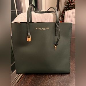 Marc Jacobs Green Grind Leather Tote